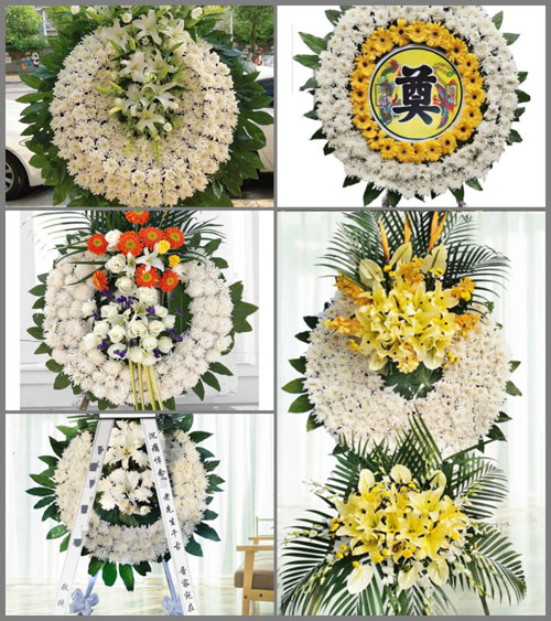 四川成都邛崃市冉义镇火星村花圈速递